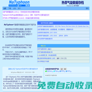 NaTyphoon 热带气旋数据存档