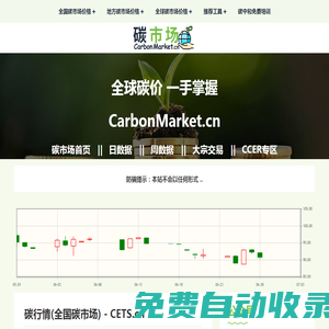 碳市场 - CarbonMarket.cn - 全球碳价 一手掌握