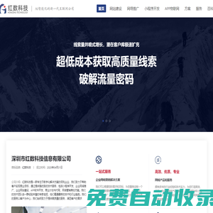 网站建设-小程序开发-网络推广一站式服务公司-红数科技